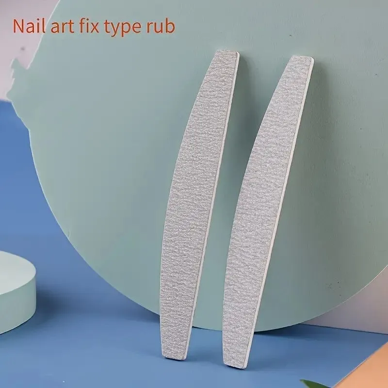 10 Pcs Nail Buffer Block Boat Nail Files For Manicure Pedicure Buffing Sanding Files Professional Nail Art Polishing Tool