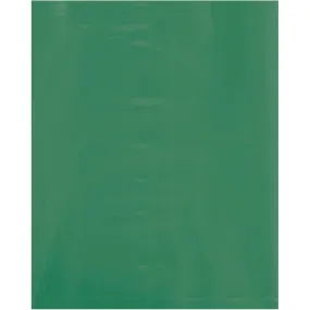 12 x 15" - 2 Mil Green Flat Poly Bags