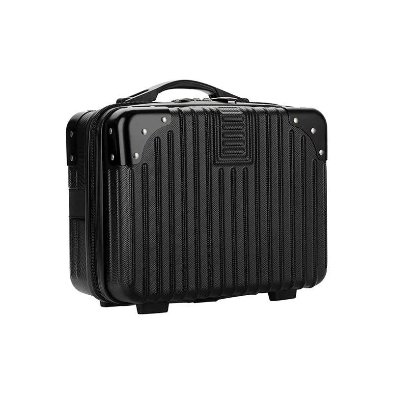 14-Inches Mini Cosmetic Case Travel Suitcase Da-1 Black - Shop Now For Best Deals