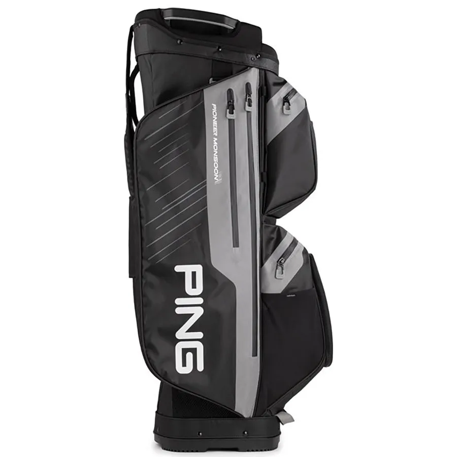 2024 Ping Pioneer Monsoon Golf Bag - Black/Iron