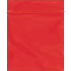 3 x 3" - 2 Mil Red Reclosable Poly Bags