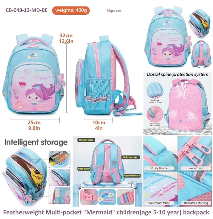 3D Design Backpack with Front Pocket for Kids