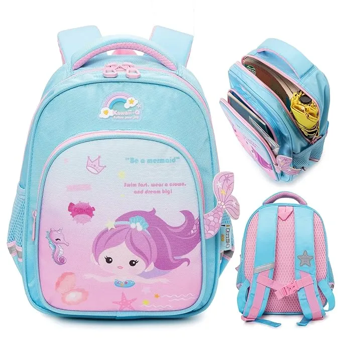 3D Design Backpack with Front Pocket for Kids