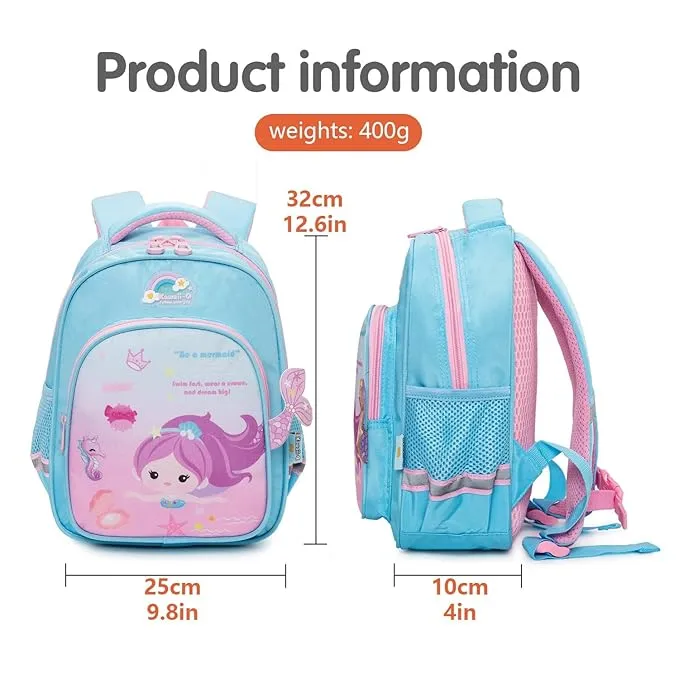 3D Design Backpack with Front Pocket for Kids