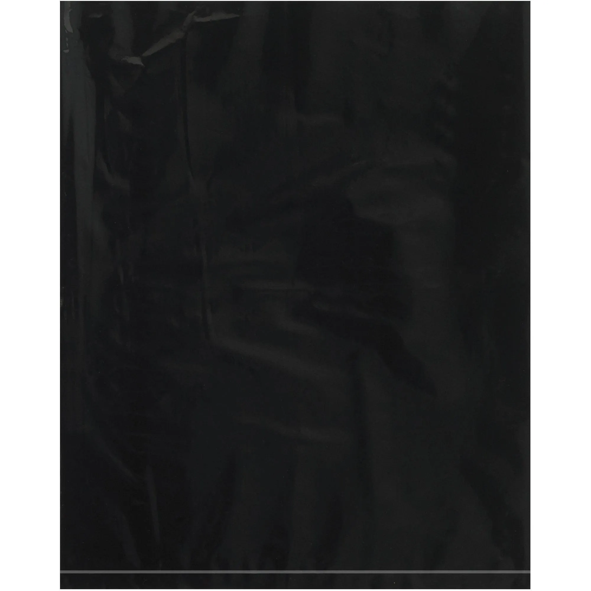 8 x 10" - 2 Mil Black Flat Poly Bags