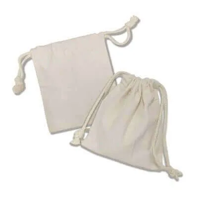 9oz Cotton Canvas Drawstring Pouch