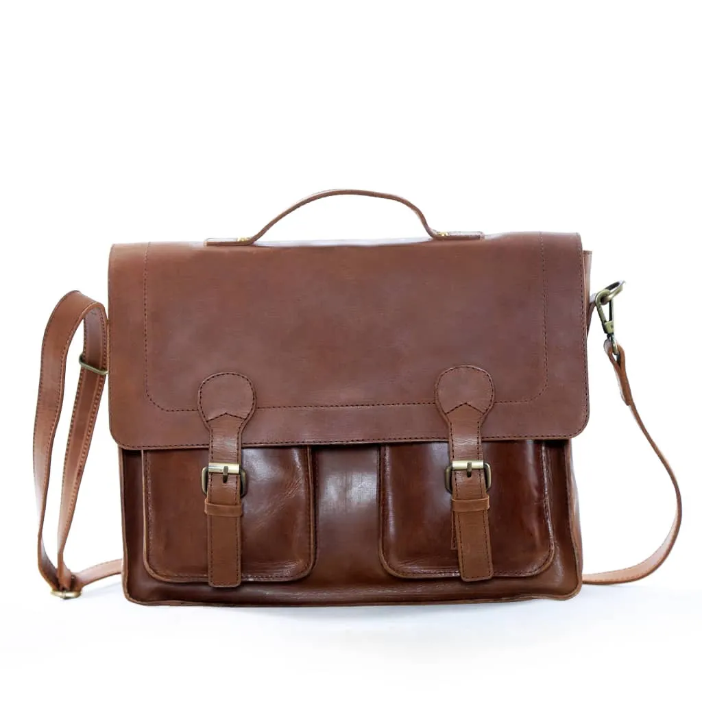 ABITI MESSENGER BAG: Burgundy