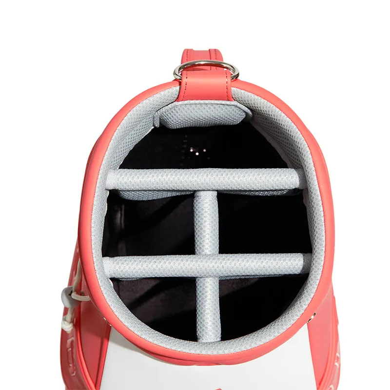 ADIDAS 8.5" 3-Stripes Women's Cart Bag (Coral/White)