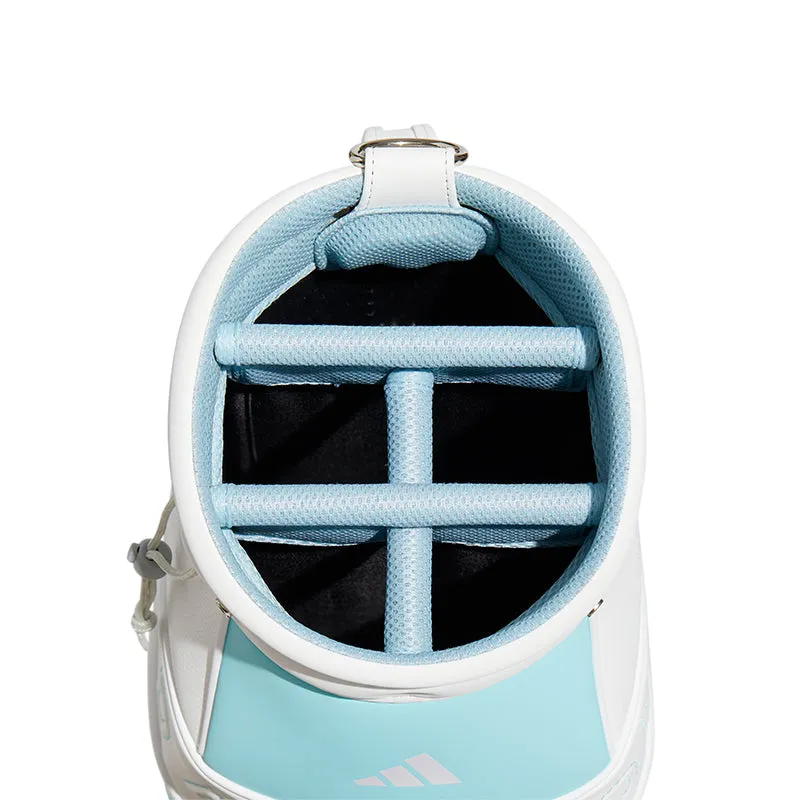 ADIDAS 8.5" 3-Stripes Women's Cart Bag (White/Aqua)