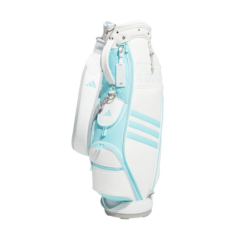 ADIDAS 8.5" 3-Stripes Women's Cart Bag (White/Aqua)