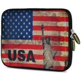 Amzer 10.5 Inch Neoprene Notebook Tablet/iPad Sleeve - Rustic Liberty US Flag