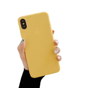 Anymob iPhone Yellow Silicone Case Cover Bag Shell