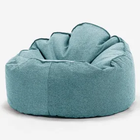 Archi Bean Bag Chair - Interalli Wool Aqua