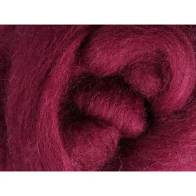 Ashford Solid Colored Corriedale Sliver - 2.2lb bag - Raspberry