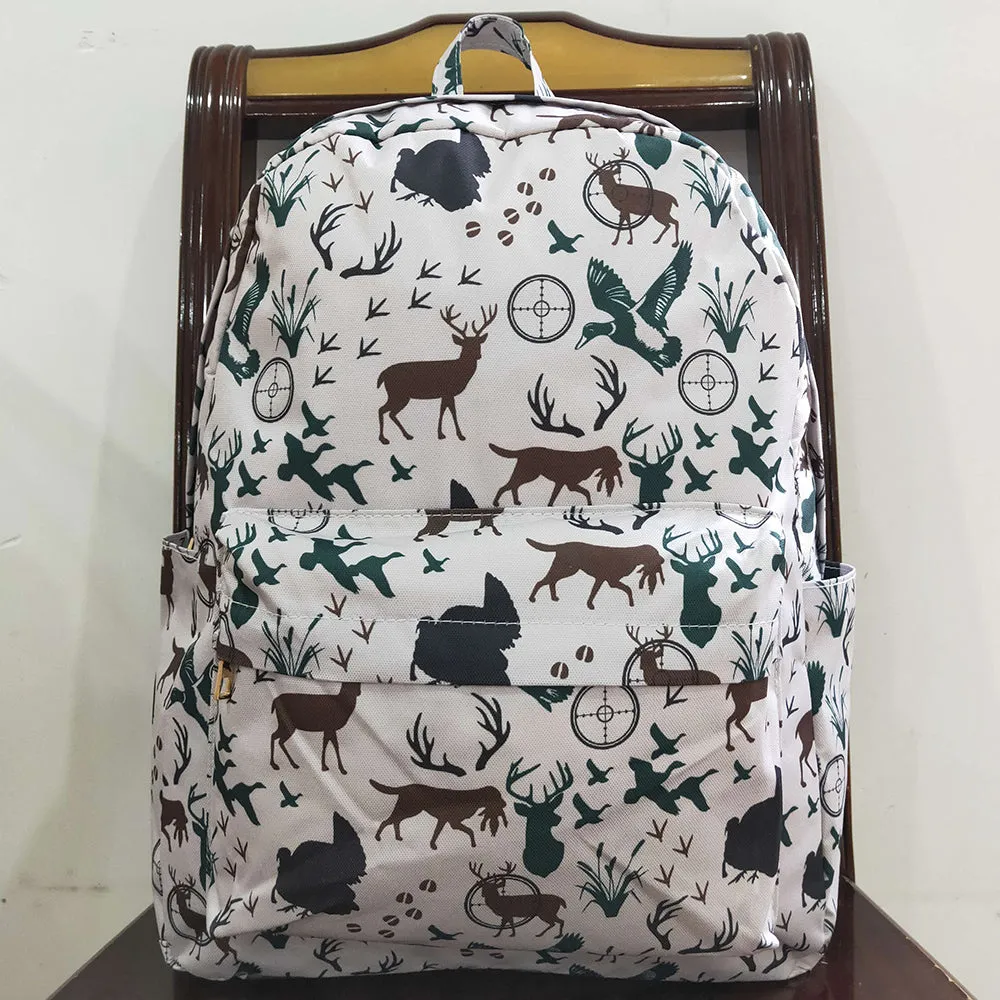 Baby Kids Boys Backpacks Hunting Ducks Deer Backpack Zip Back Bags BA0231