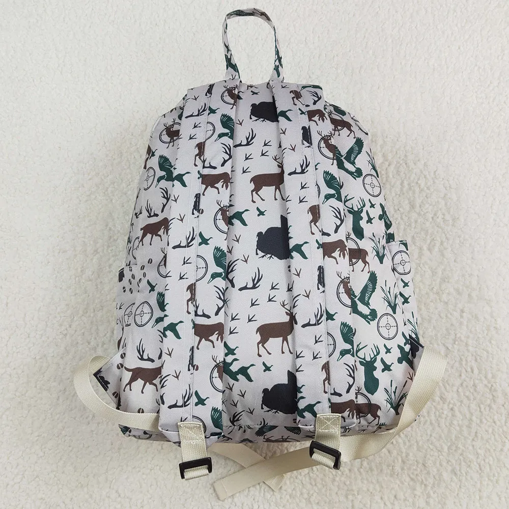 Baby Kids Boys Backpacks Hunting Ducks Deer Backpack Zip Back Bags BA0231