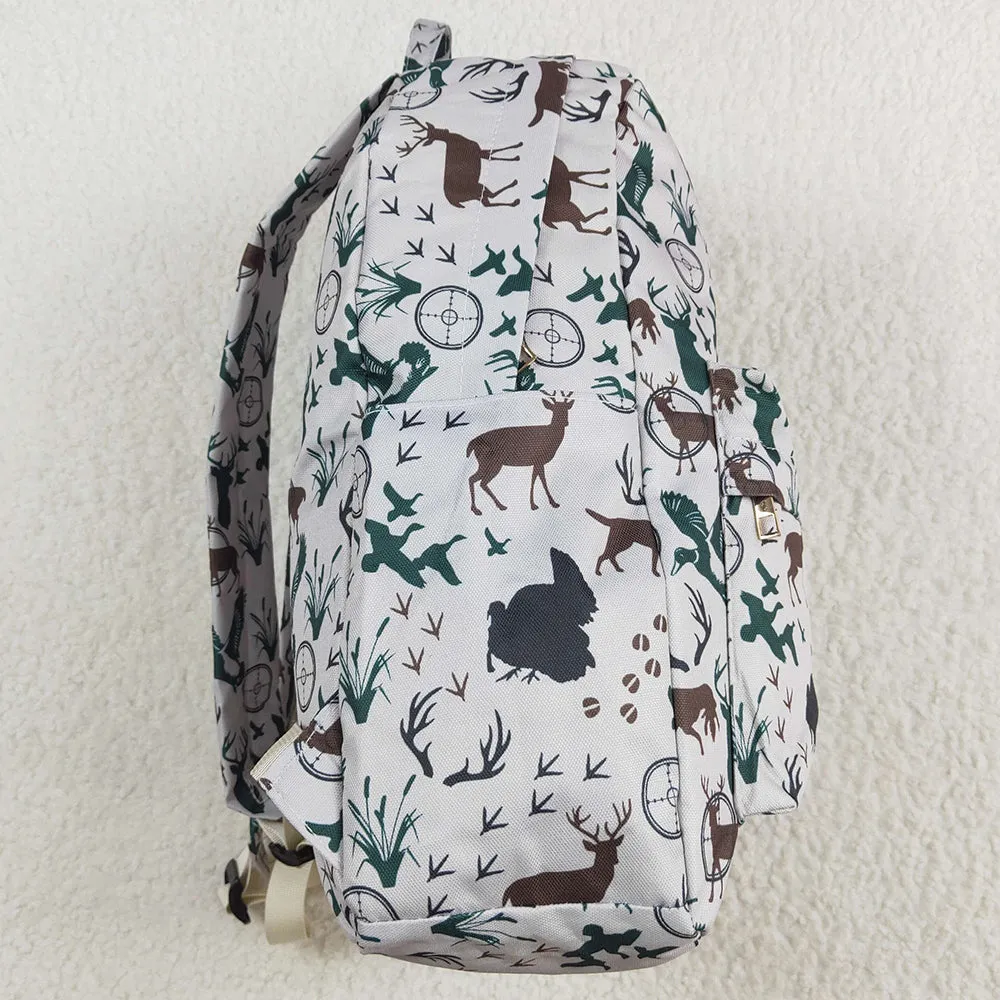 Baby Kids Boys Backpacks Hunting Ducks Deer Backpack Zip Back Bags BA0231