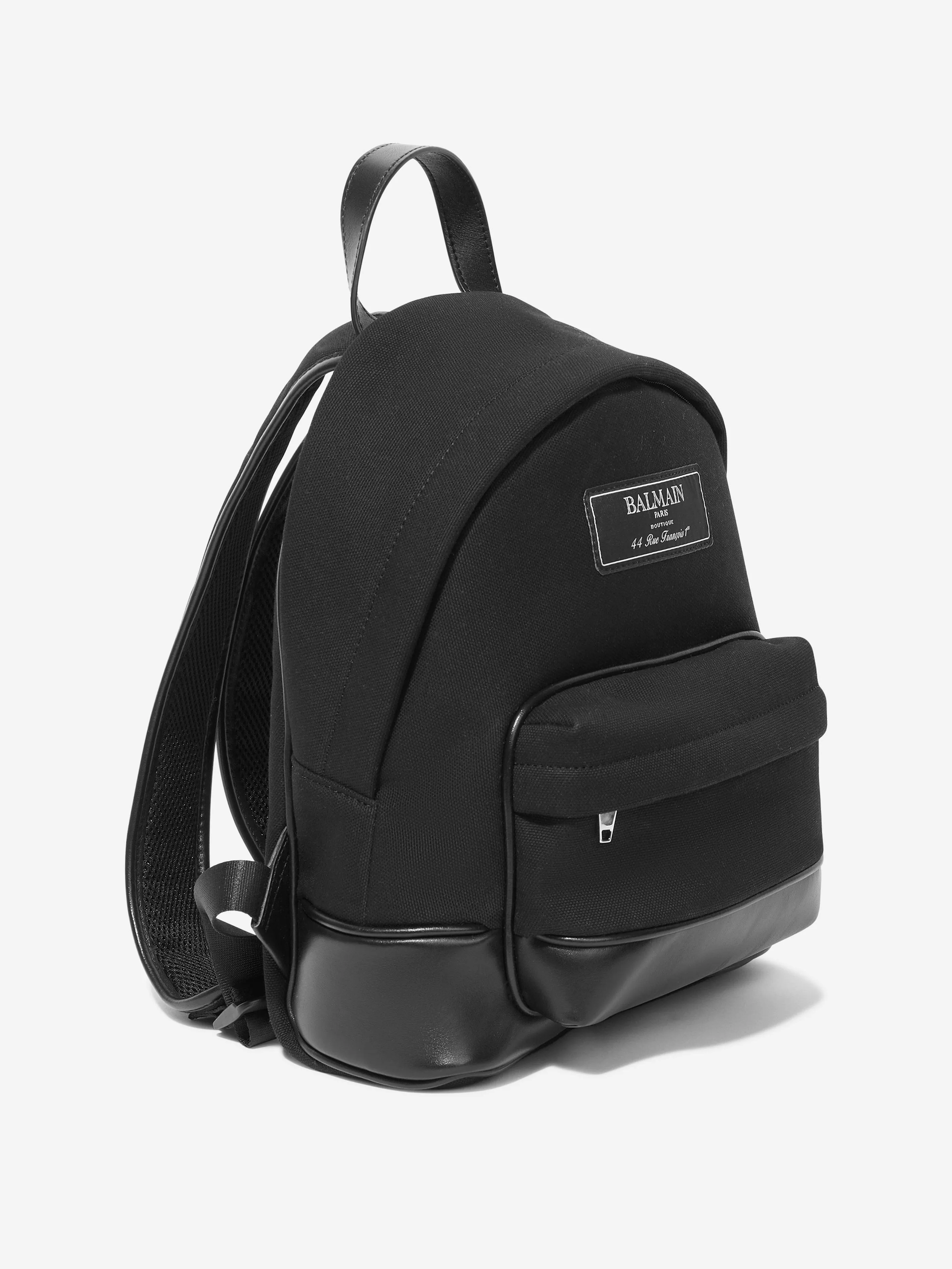 Balmain Kids Logo Backpack in Black (30cm)