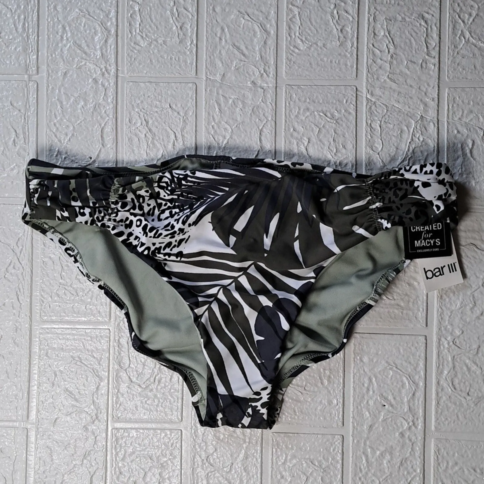 Bar III Moody Tropics Hipster Bikini Swimsuit Bottoms XL