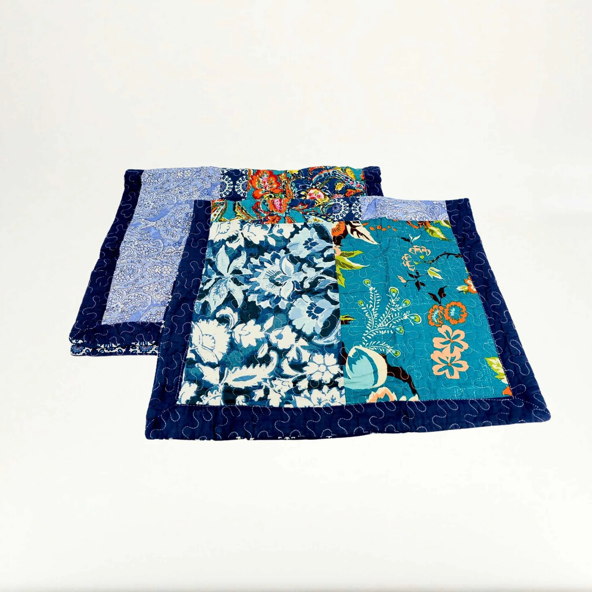 Blue Quilt Handmade (King & Queen) | Cotton Polyester Blend