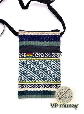 Bolivian Cellphone Crossbody Bag/Case - Teal