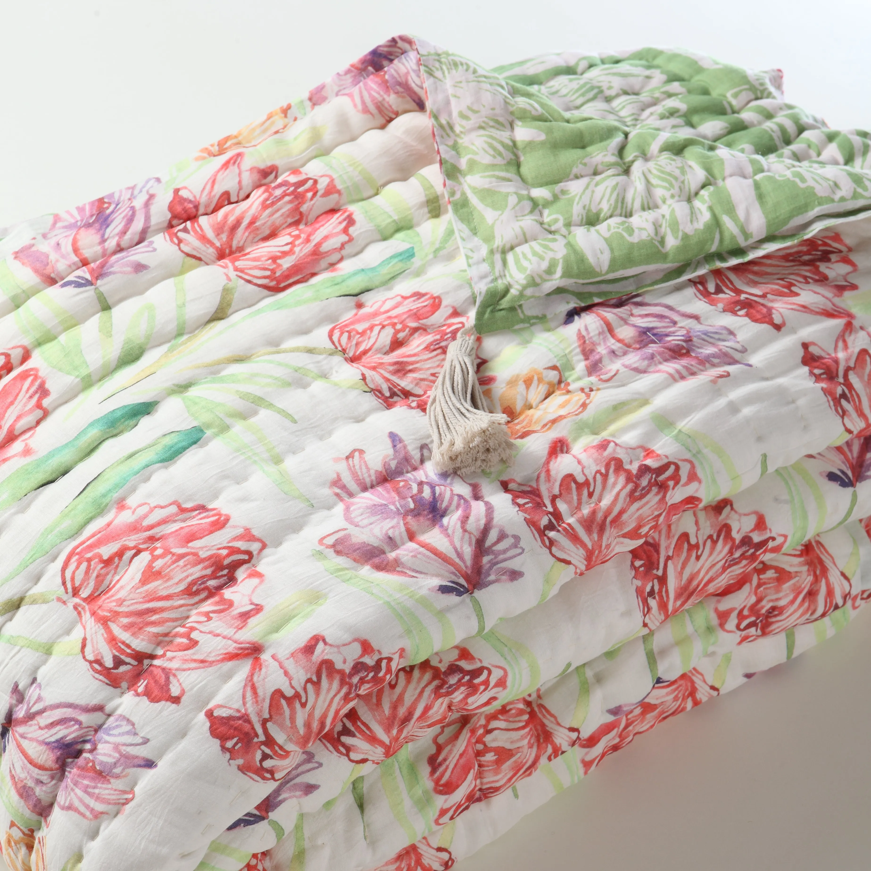 BOTANICA Silk Cotton Reversible Quilt