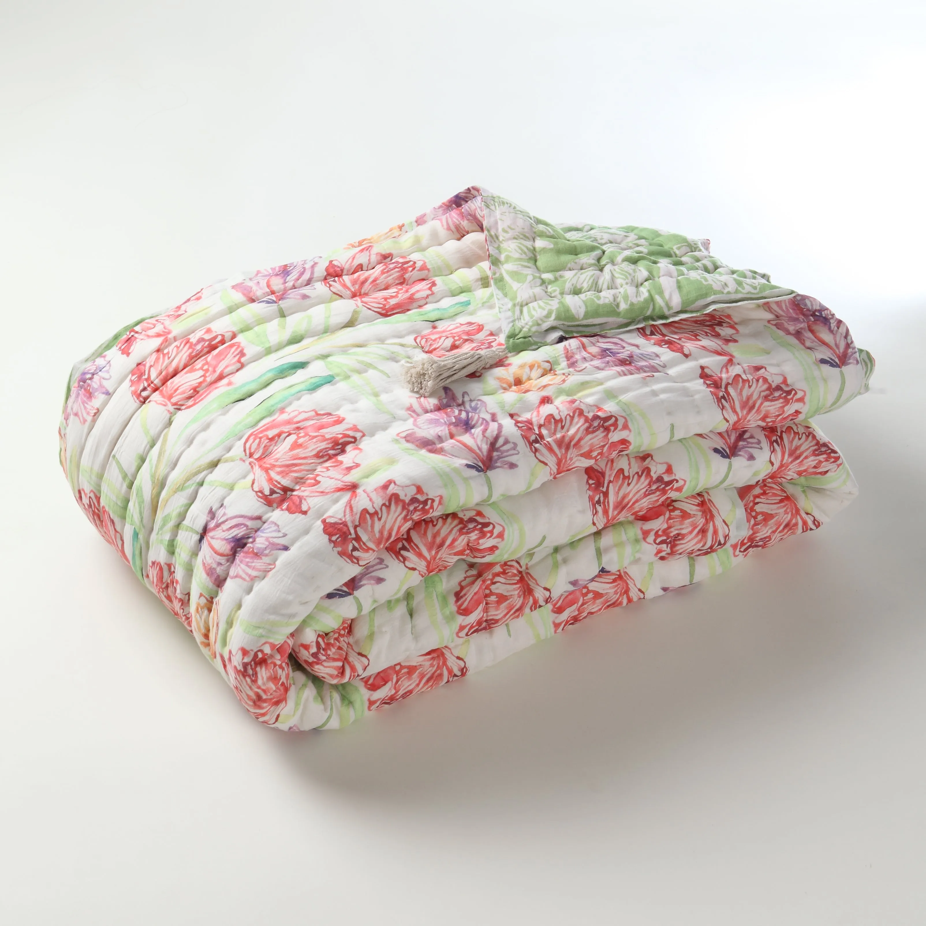 BOTANICA Silk Cotton Reversible Quilt