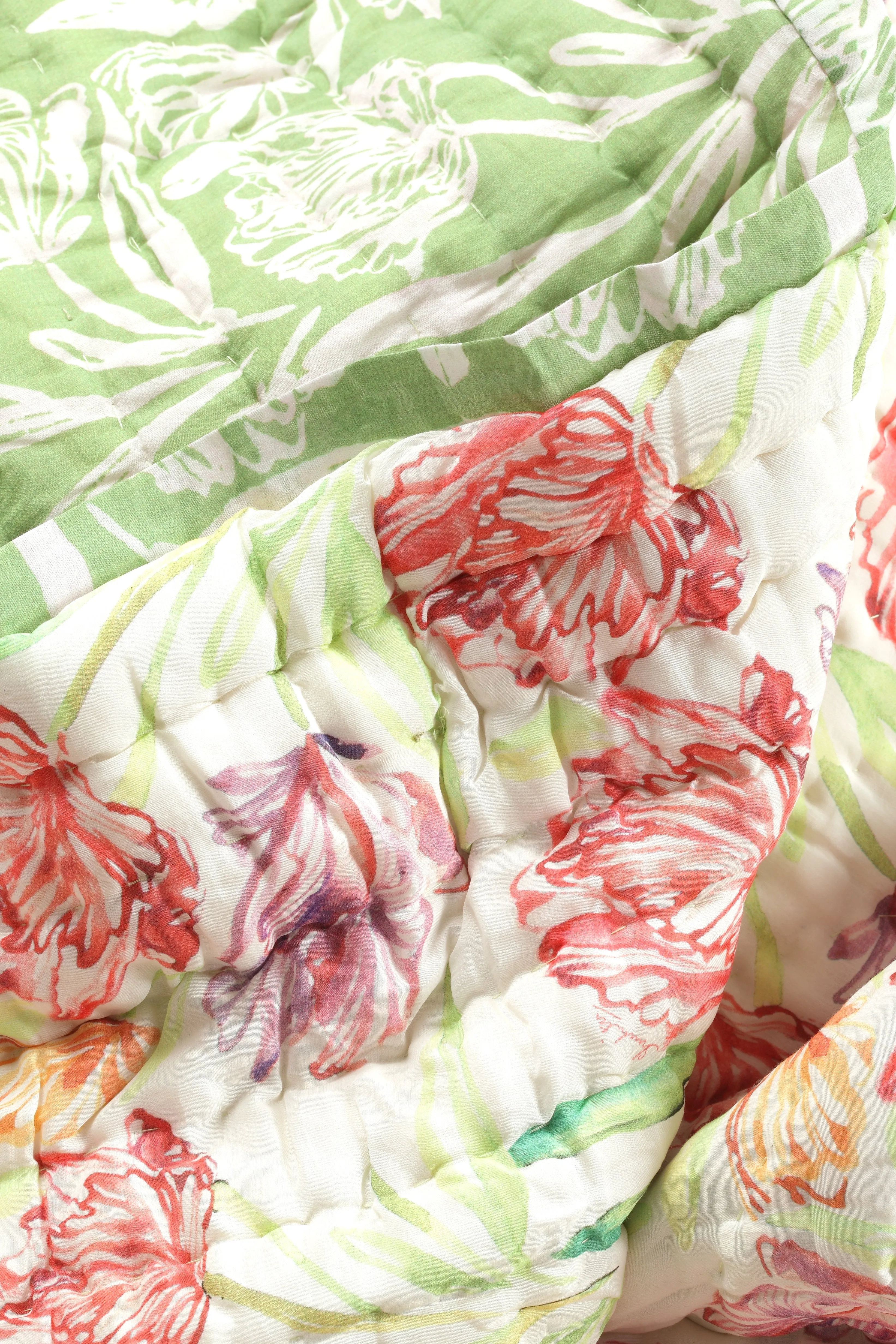 BOTANICA Silk Cotton Reversible Quilt