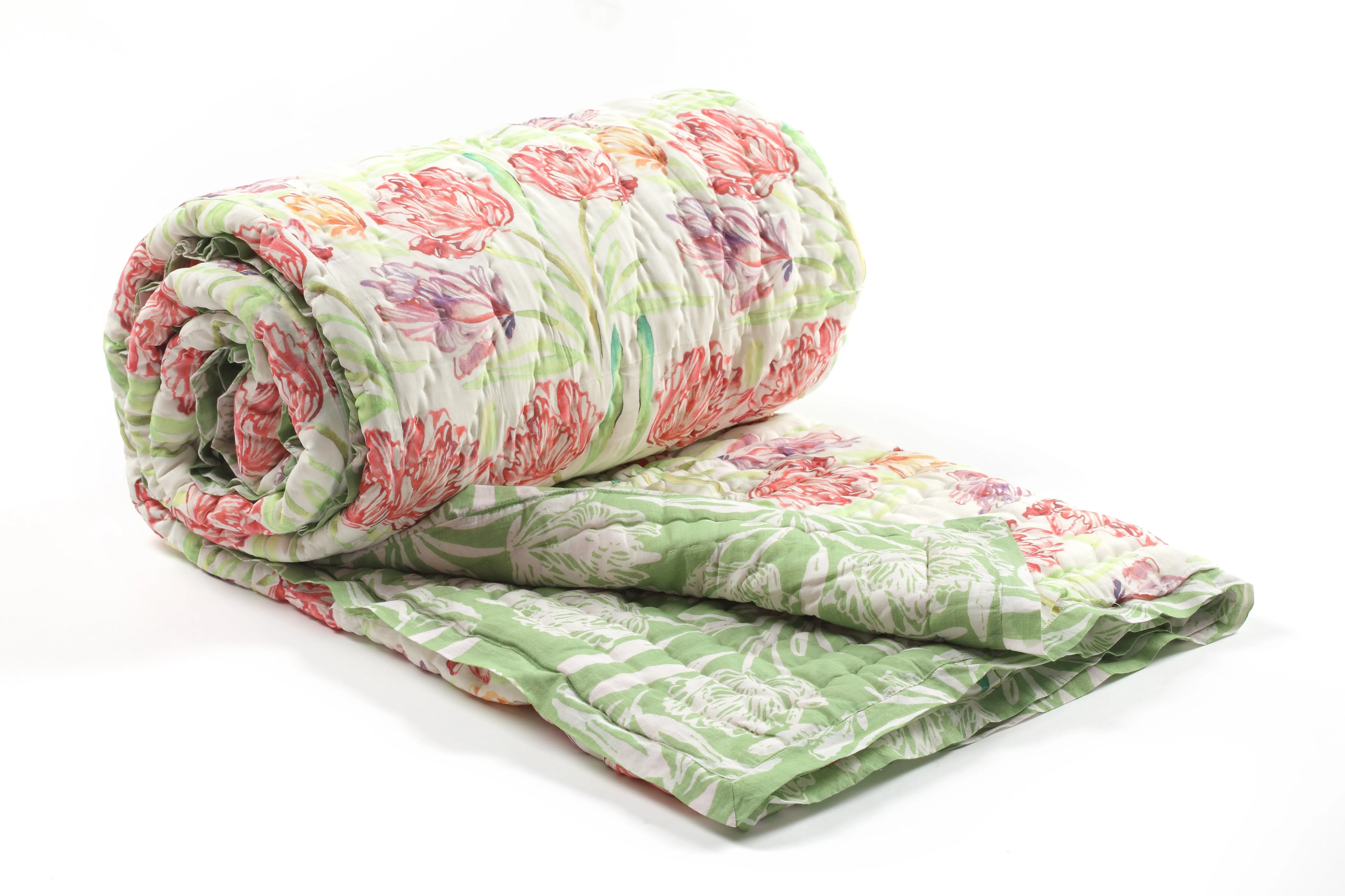 BOTANICA Silk Cotton Reversible Quilt