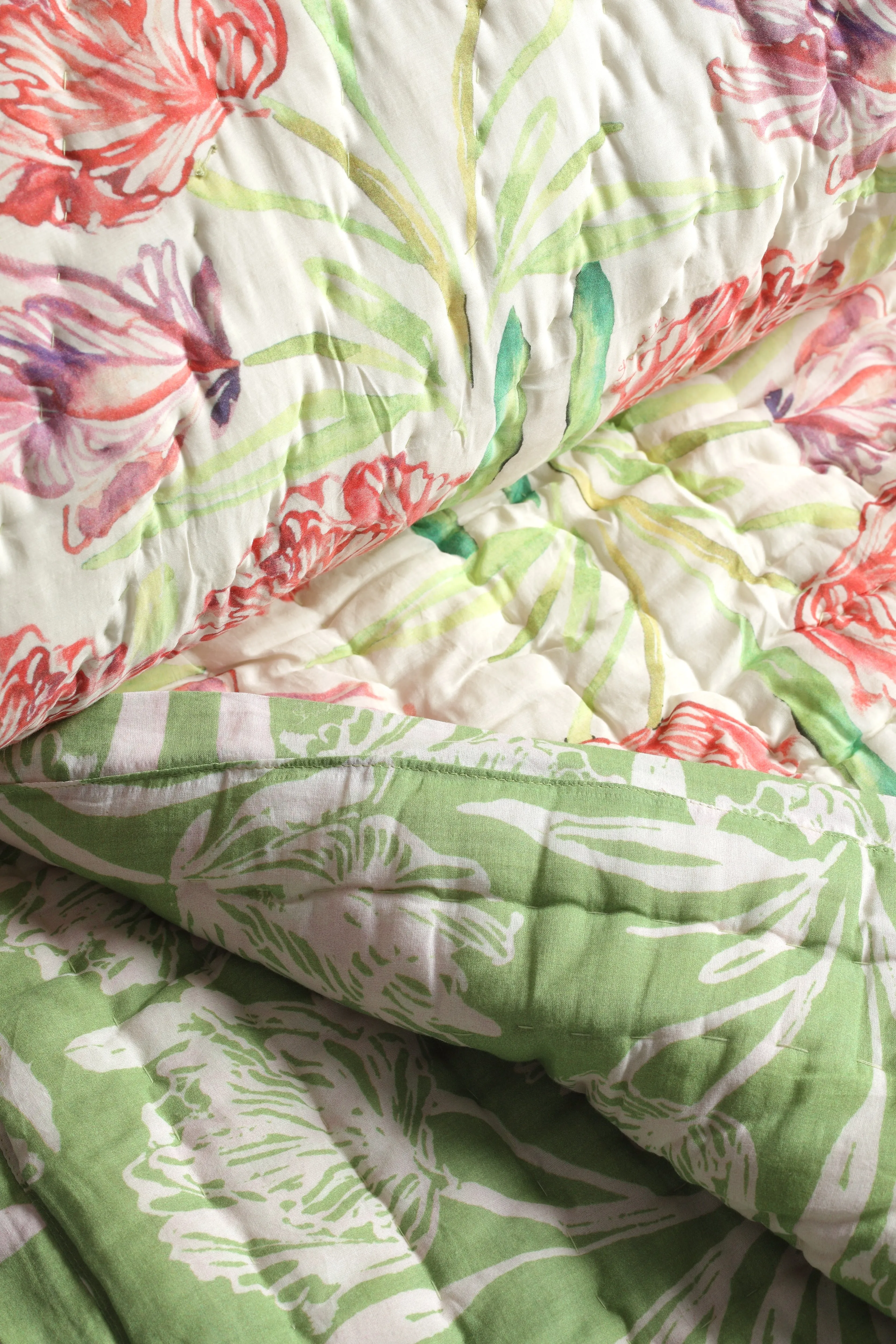 BOTANICA Silk Cotton Reversible Quilt