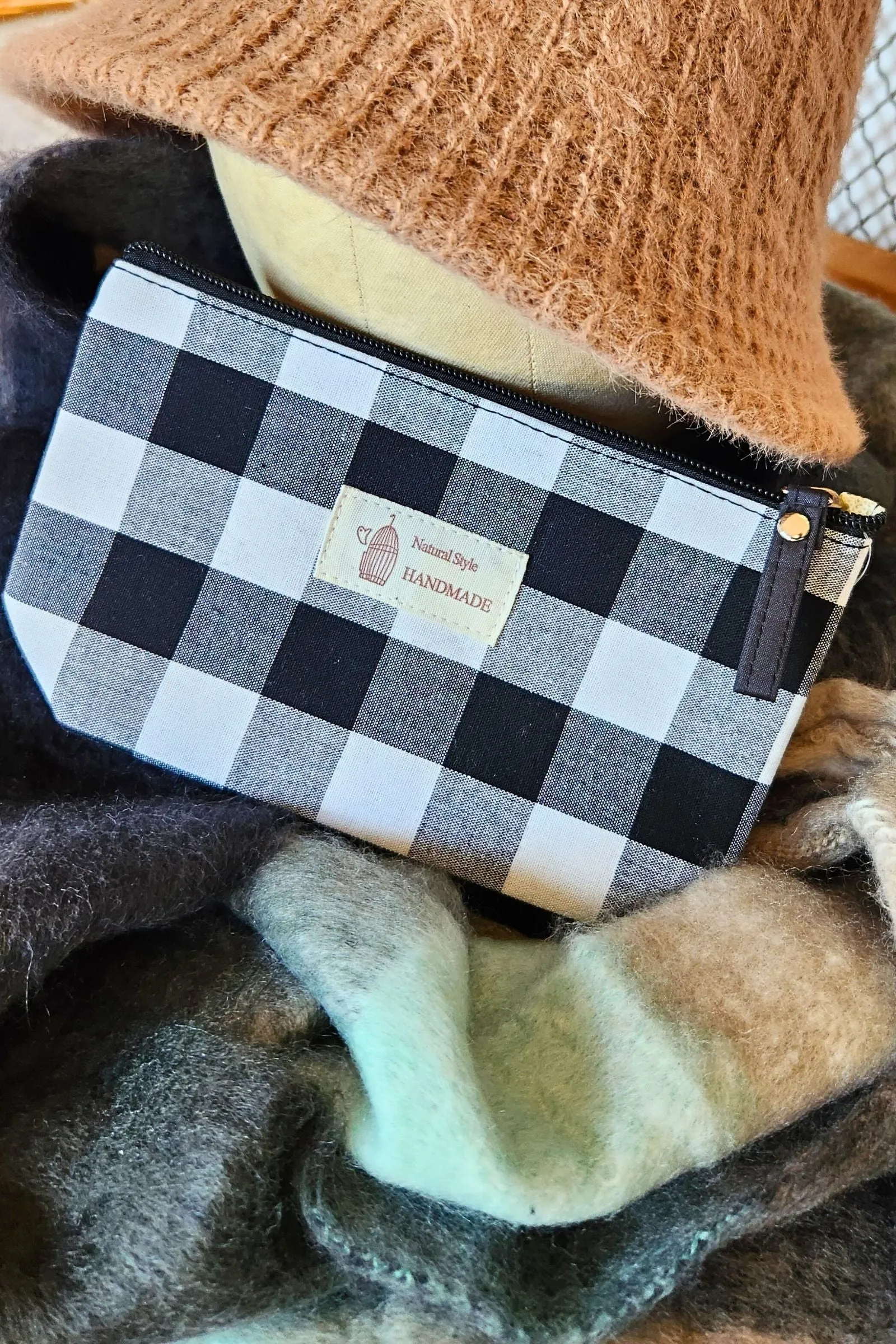 Buffalo Plaid Zipper Pouch