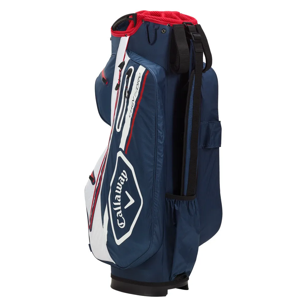 Callaway Chev Dry 14 Waterproof Cart Bag - Navy/White/Red