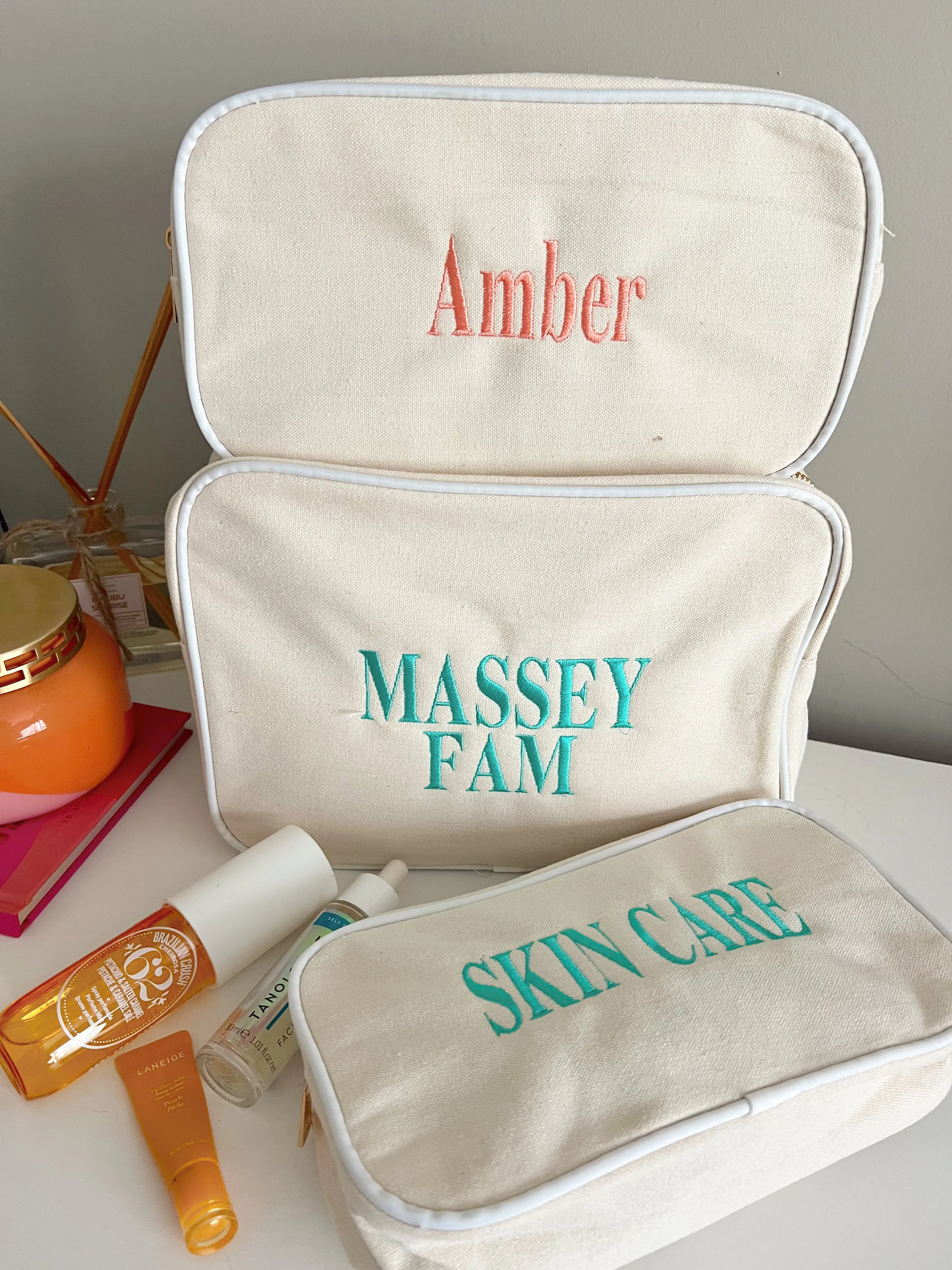 Canvas Makeup Bag Collection