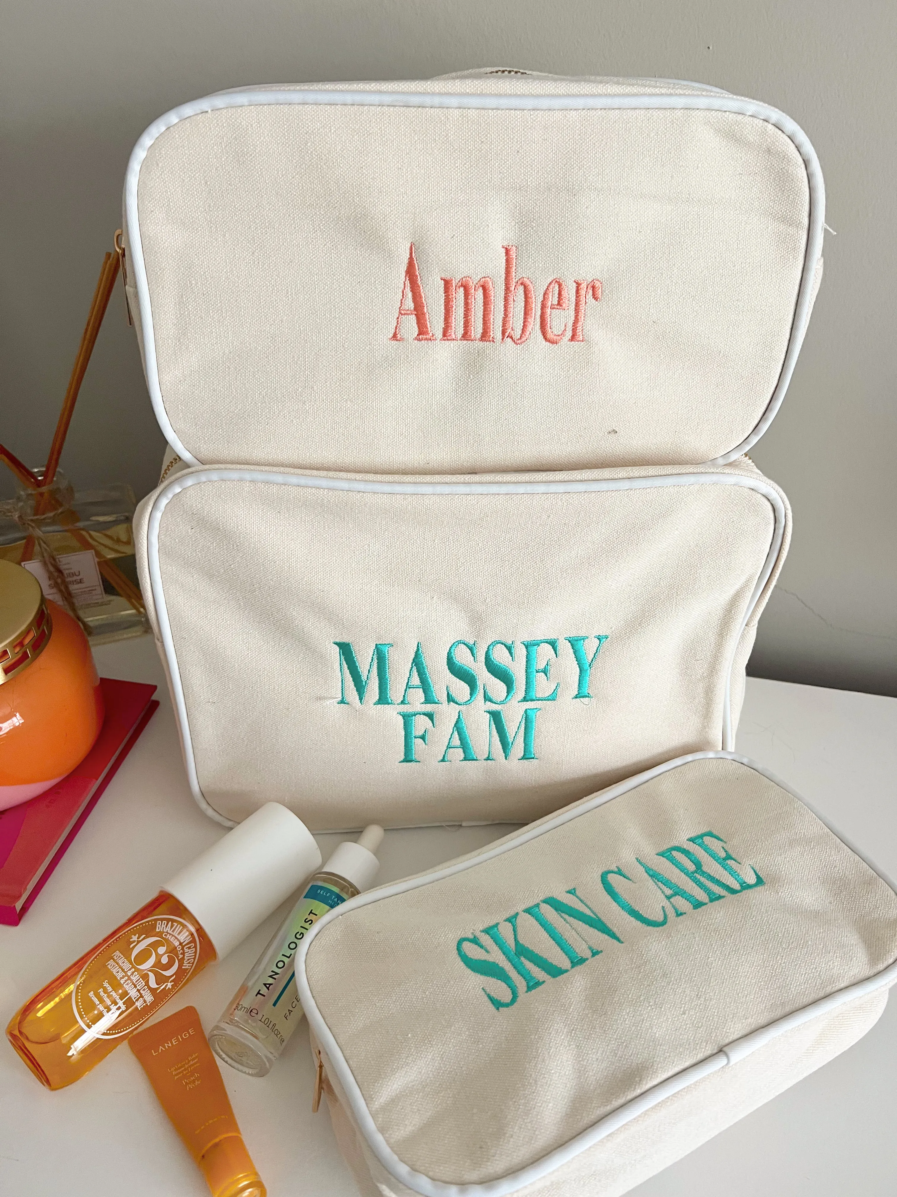 Canvas Makeup Bag Collection