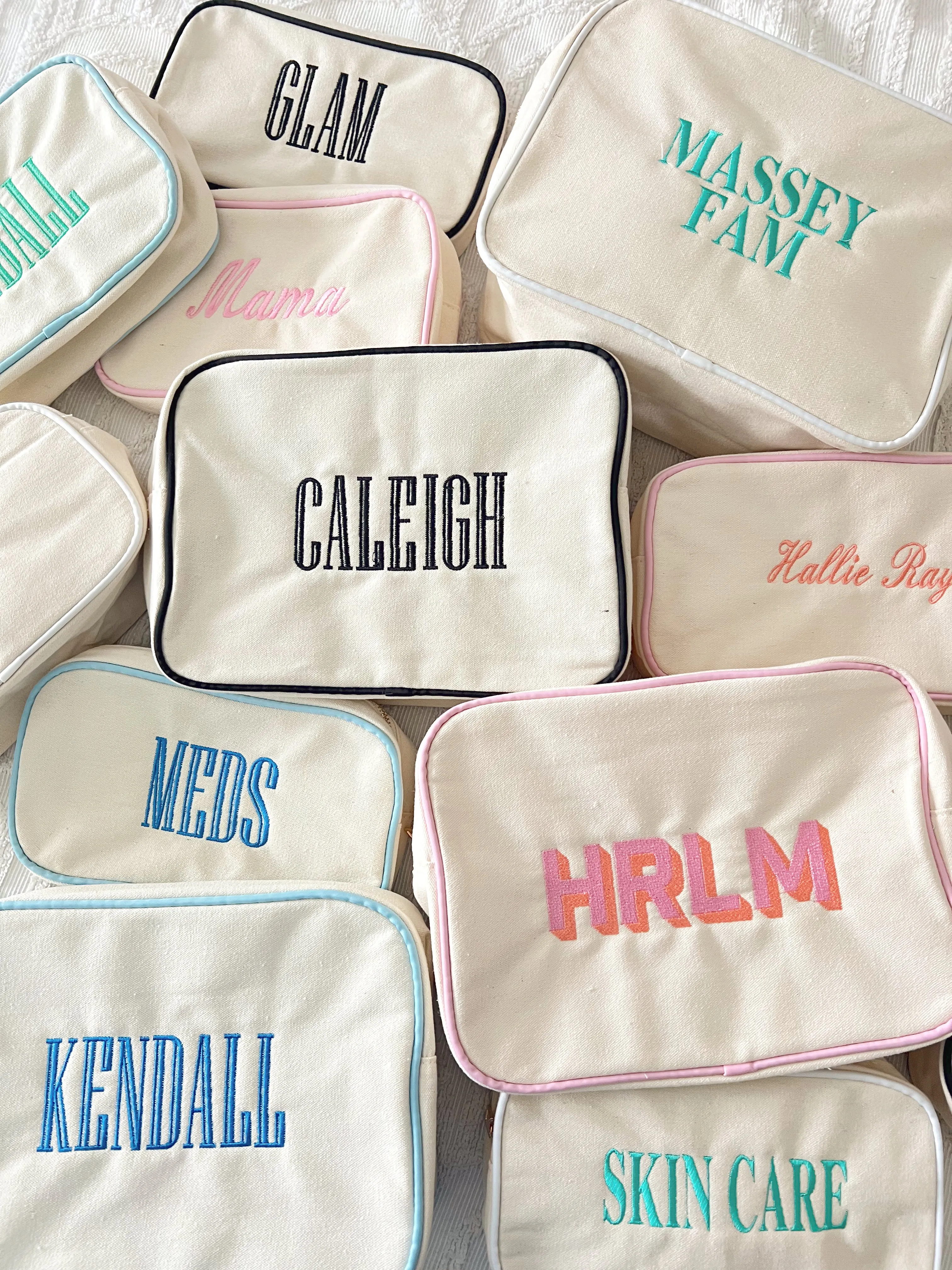 Canvas Makeup Bag Collection