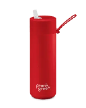 Ceramic Reusable Bottle - Atomic Red 20oz 595ml