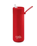 Ceramic Reusable Bottle - Atomic Red 20oz 595ml