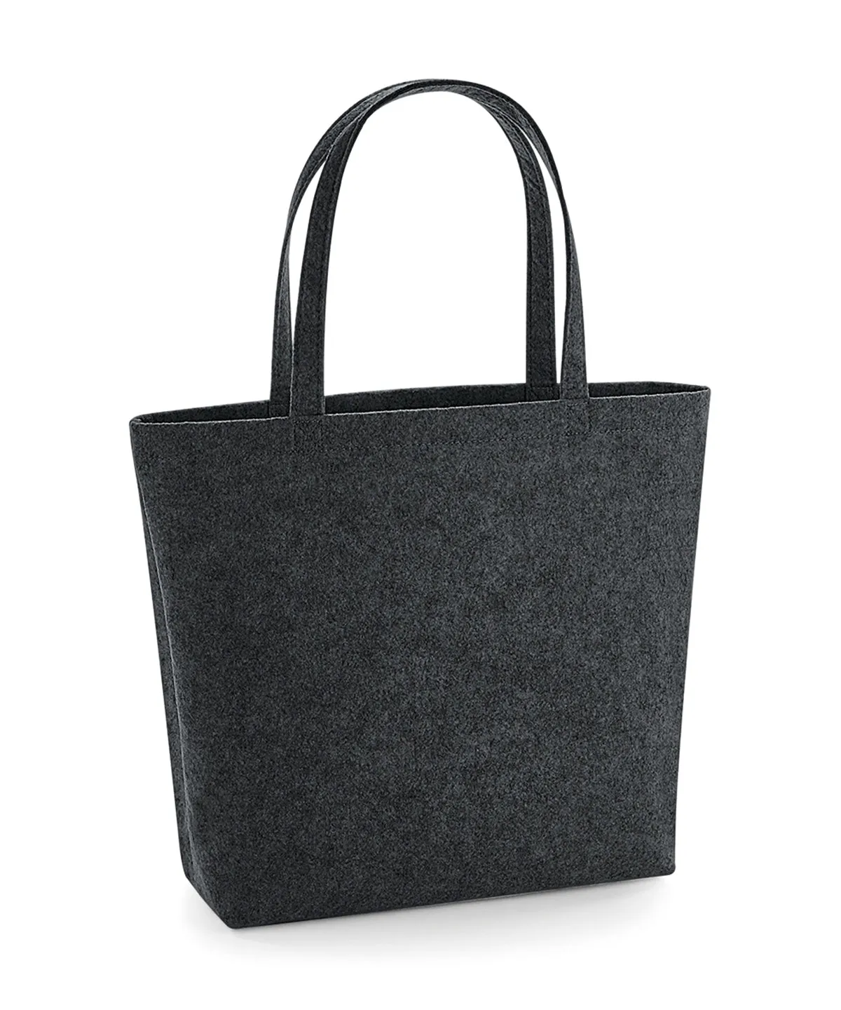 Charcoal Melange - Felt shopper