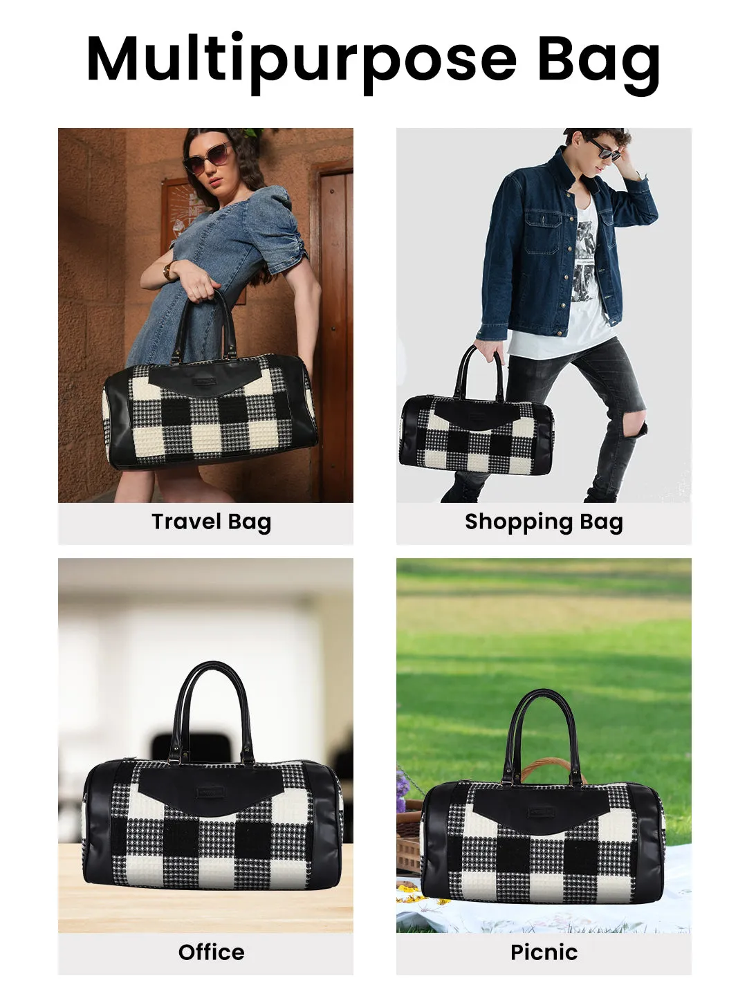 Chessboard Duffle Bag