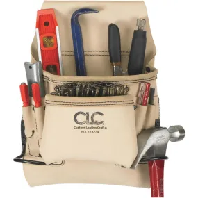 CLC 8-Pocket Leather Carpenter's Nail & Tool Bag