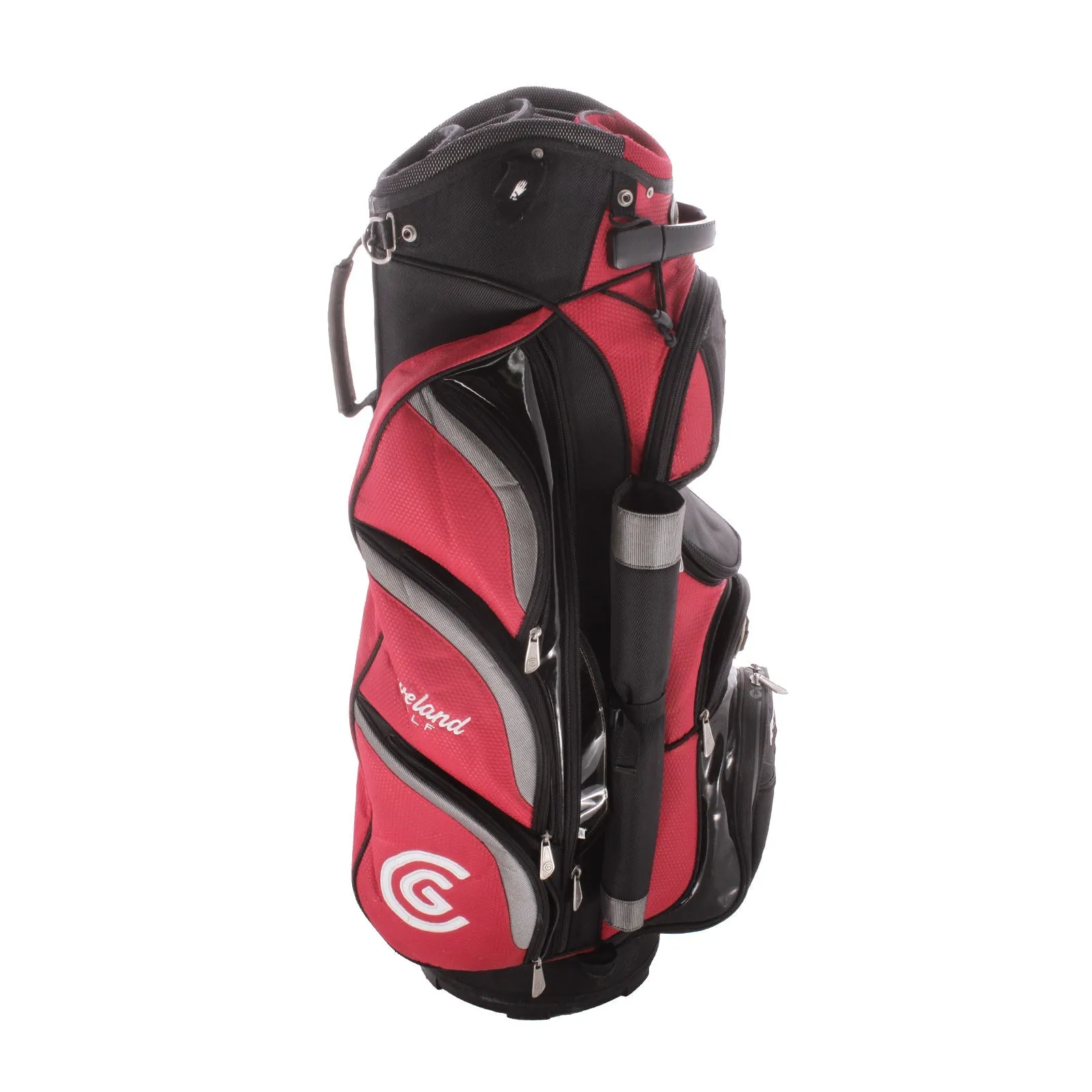 Cleveland Second Hand Cart Bag - Black/Red