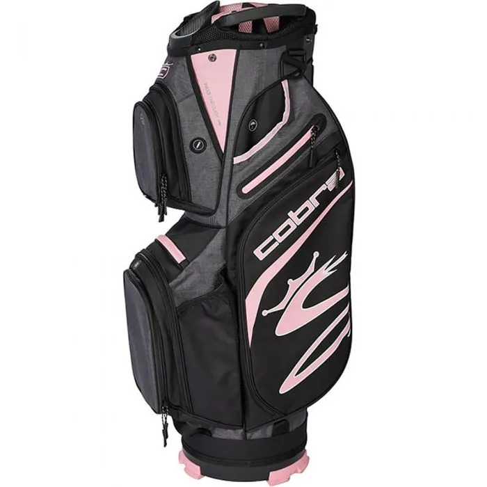 Cobra KING Ultralight Cart Bag - Black/Rose Gold