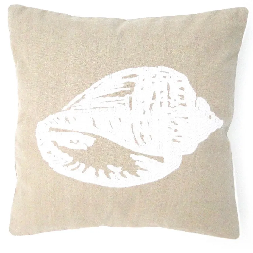 Conch Shell Cushion Natural