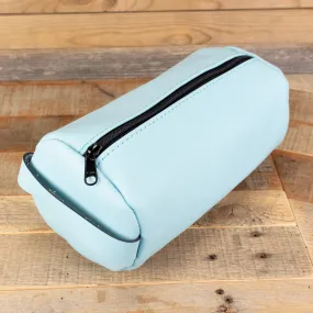 Cowhide Baby Blue Toiletry Bag