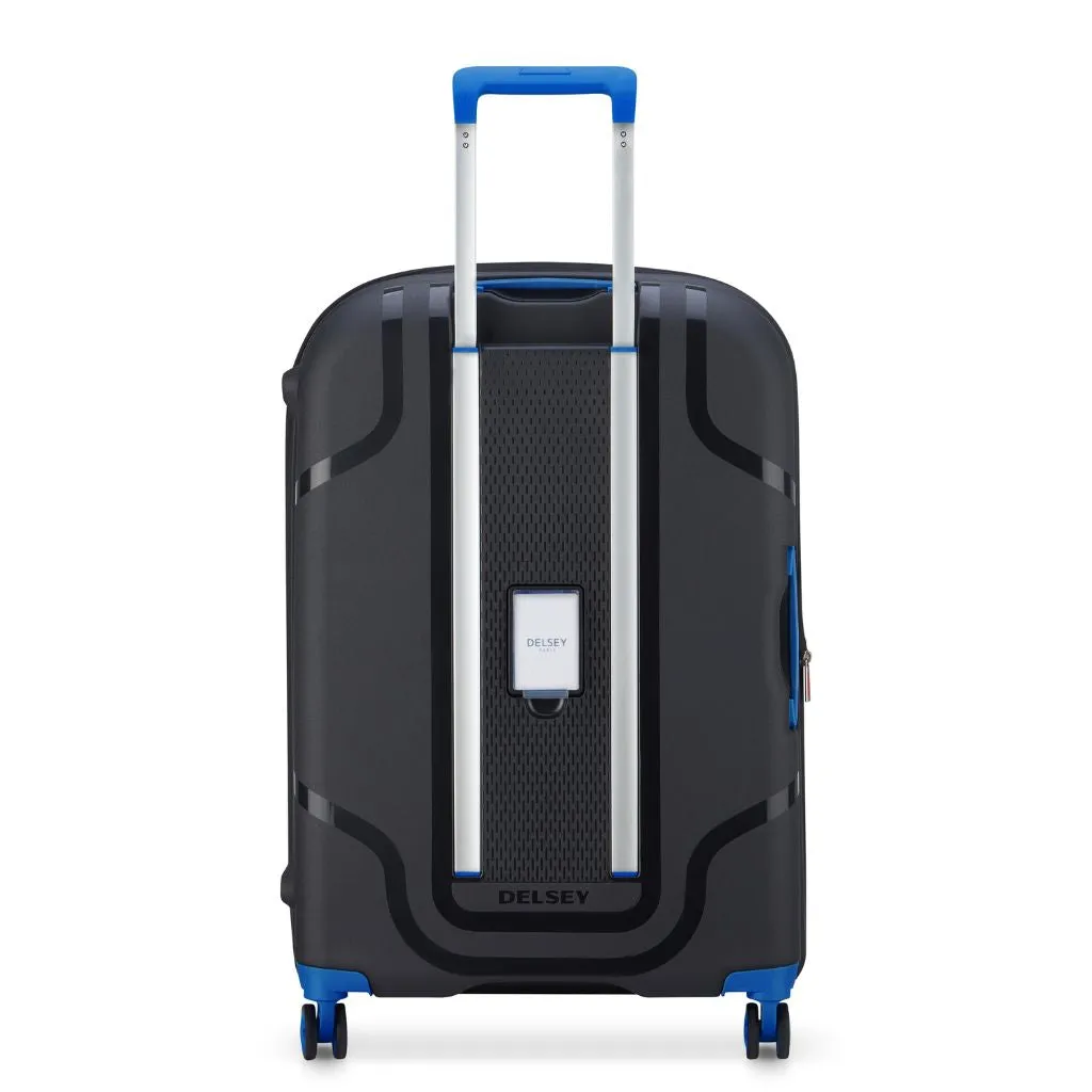 Delsey Clavel 71cm Medium Hardsided Spinner Luggage - Black/Blue