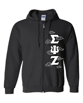 Deluxe Greek Letters - Full-Zip Hooded Sweatshirt - Customer's Product with price 107.00