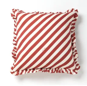 DISHASTRIPE Paprika Cotton Cushion