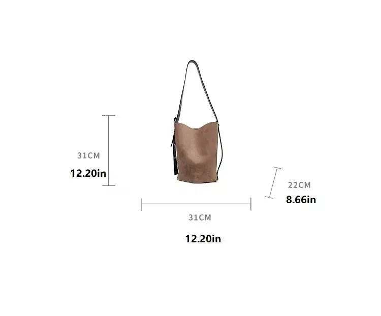 Eco Chic: Women's Stylish Bucket Bag in Eco Leathe