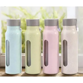 Eco Wheat Straw Glass Bottle