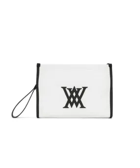 Edge Logo Clutch - Ivory